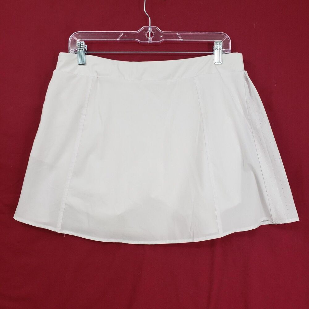 Avia Skort Womens Medium White Tennis Golf Pleated Side Zip Built-in Shorts - Picture 6 of 9